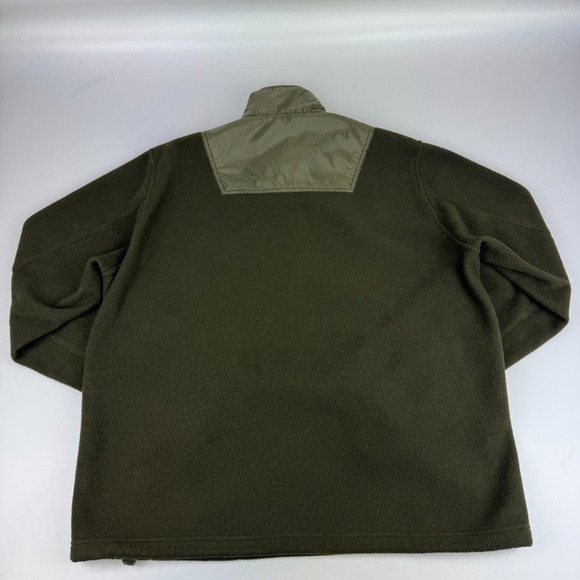 Barbour Mens Sz XL Farimond Fleece Pullover Olive Green Half Zip Outdoor Jacket - Picture 8 of 8